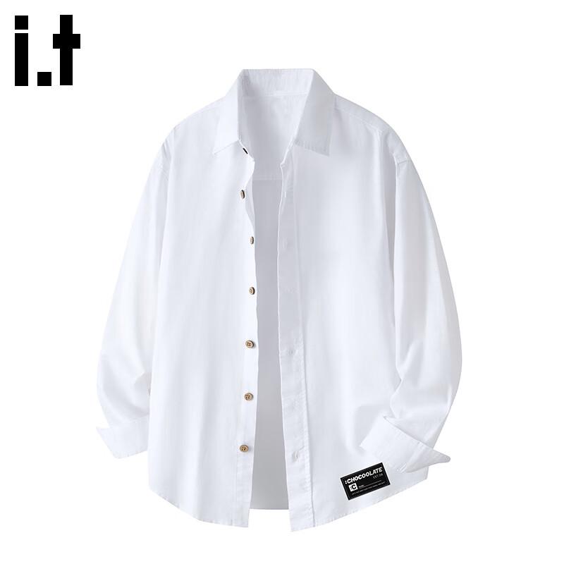 Men's Linen Blend Long-Sleeve Casual Shirt