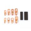 140Pcs/Box SC Copper Open Barrel Terminals with Black Heat Shrink Tubing Bare Cable Connectors