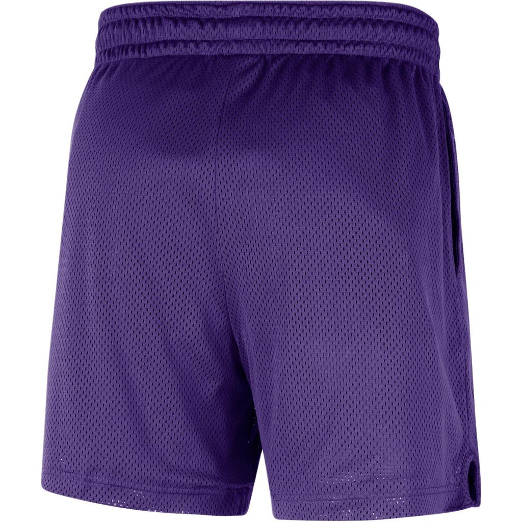 Nike X NBA Collaboration Los Angeles Lakers Mesh Elastic Logo Print Sports Shorts Men shorts HM7346-504