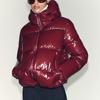Womens Winter Hooded Zip-up Cotton Puffer Jacket Casual Warm Commute Coat