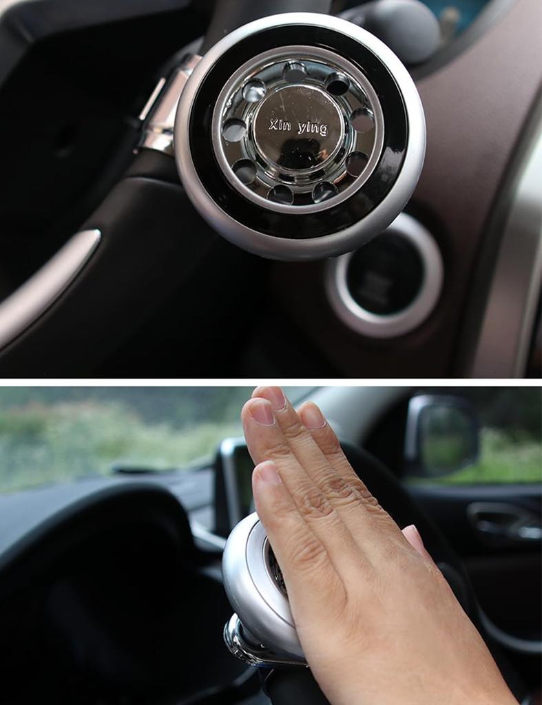 Renjzle Steering Wheel Spinner, Handle Spinner, Steering Knob, Mounting Handle Size 0.9 - 1.7