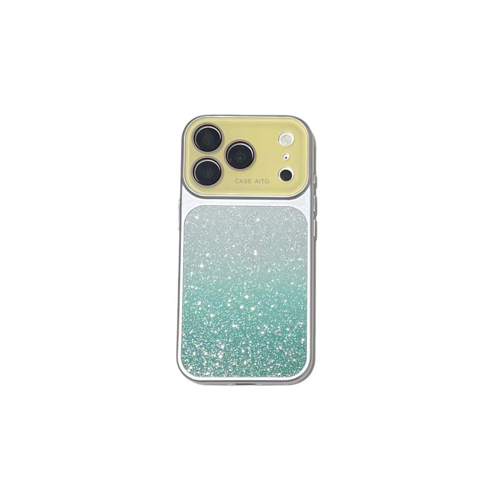 Glitter Gradient Full Coverage Case for iPhone 17 Pro Max and Apple 16, Compatible with 14/15 Models