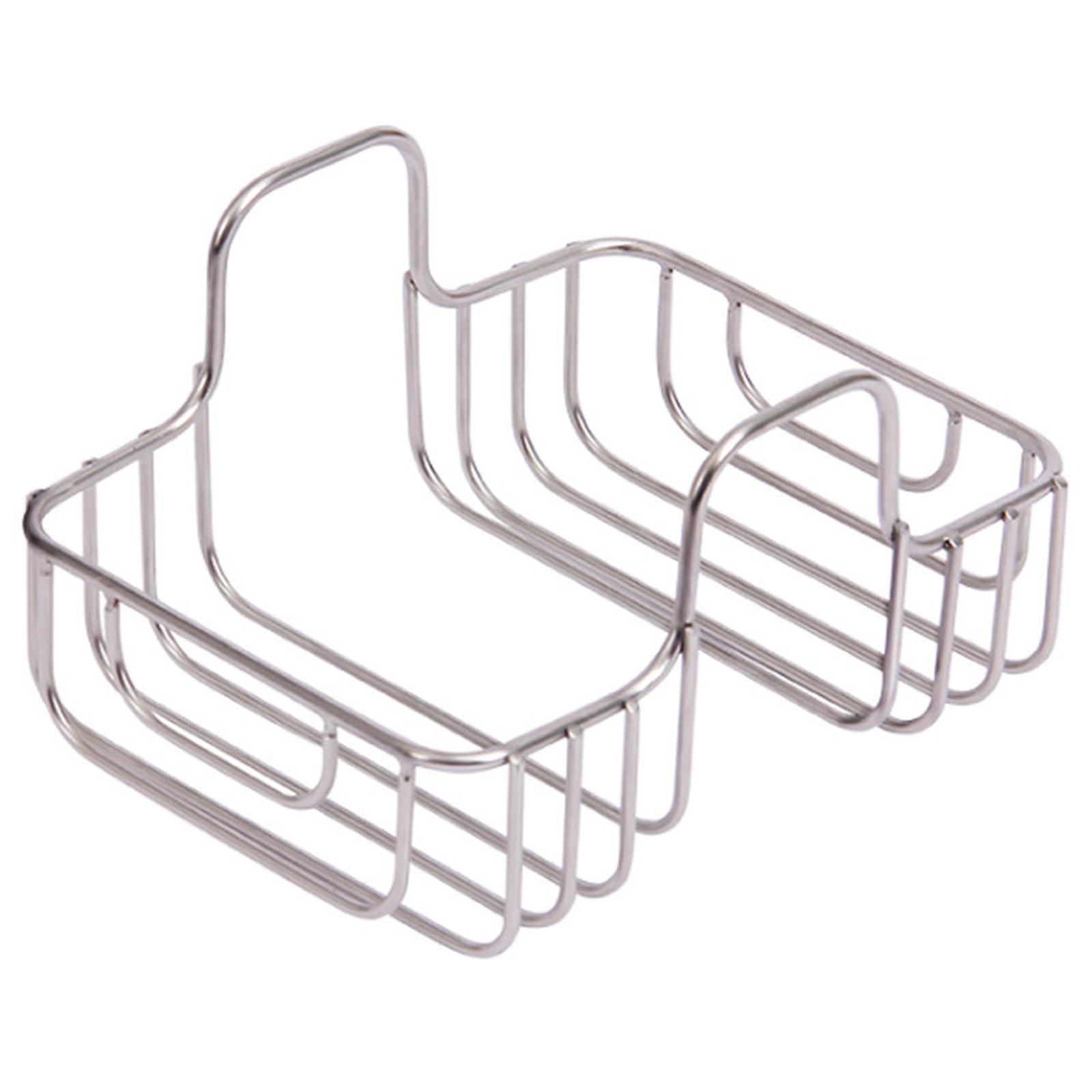 

Kitchen Small Tool, Double Sink, Hanging Rack, Stainless Steel Storage Rack, Dishwashing Sponge, Steel Wire Ball, Basket, Fruit Basket One Size