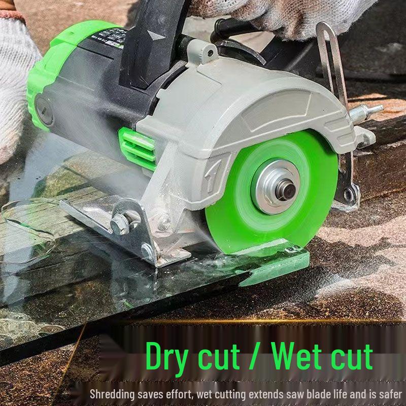 Glass King Cutting Disc for Wine Bottles, Stone, Tiles, Jade; Diamond Grit Blade for Angle Grinders, Edge-Free Design