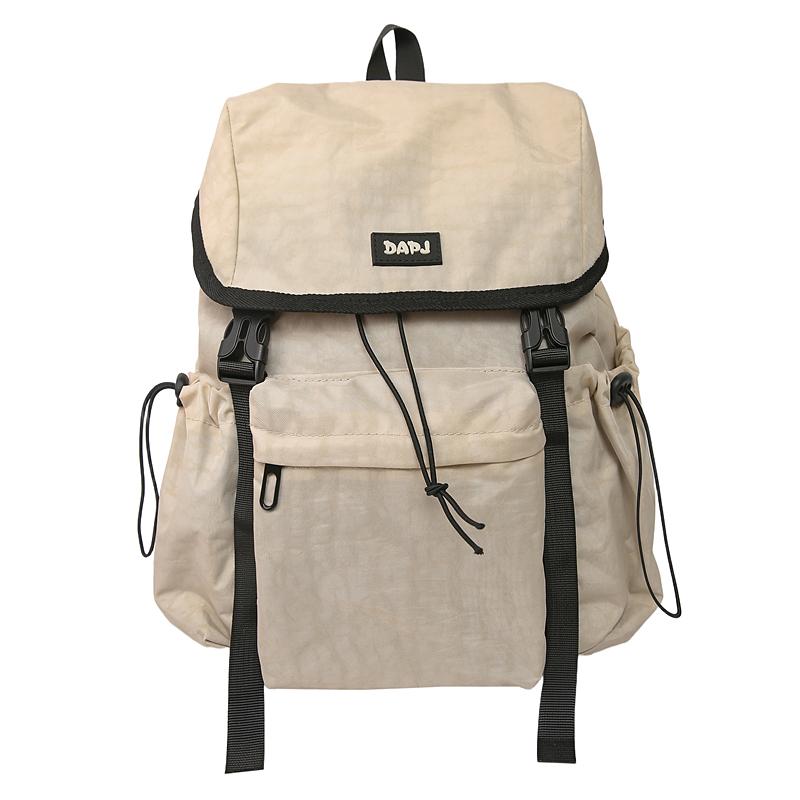 

Solid Color Women s Backpack Men s Lightweight Backpack Schoolbag for Junior High School Students хаки