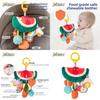 Baby Stroller Pendant Toy With Watermelon Design And Auditory Stimulation For Infant Development