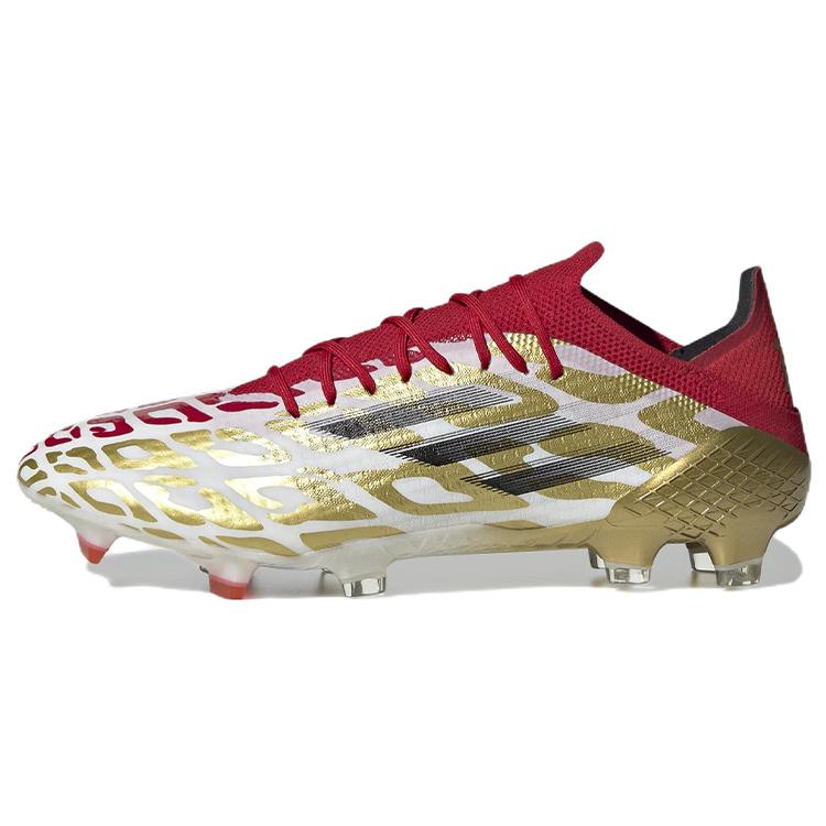 

new Adidas X Speedflow Mo Salah.1 Fg Gold White Scarlet 41