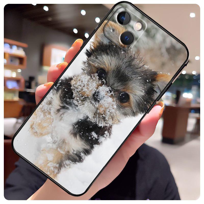 Mini Yorkshire Terrier Case For iPhone 14 Pro Max 16 15 11 12 13 17 Pro Max mini 15 16 Plus 16e 17 Air Phone Cover