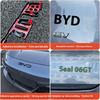For BYD Seal 06 GT Front And Rear Emblem Blackening Modification Front Head Emblem Decal Glossy Black Rear Emblem