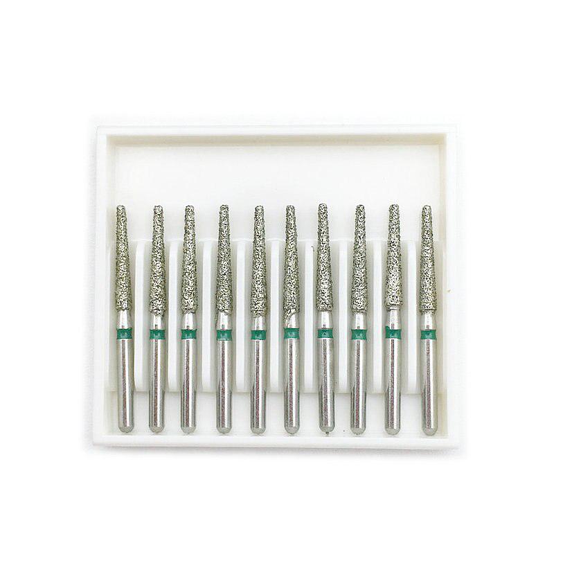 10pcs/Box Dental Diamond Burs Drill for High Speed Handpiece Handle Diameter 1.6mm Dentist Tools Dentistry Material TF-13C