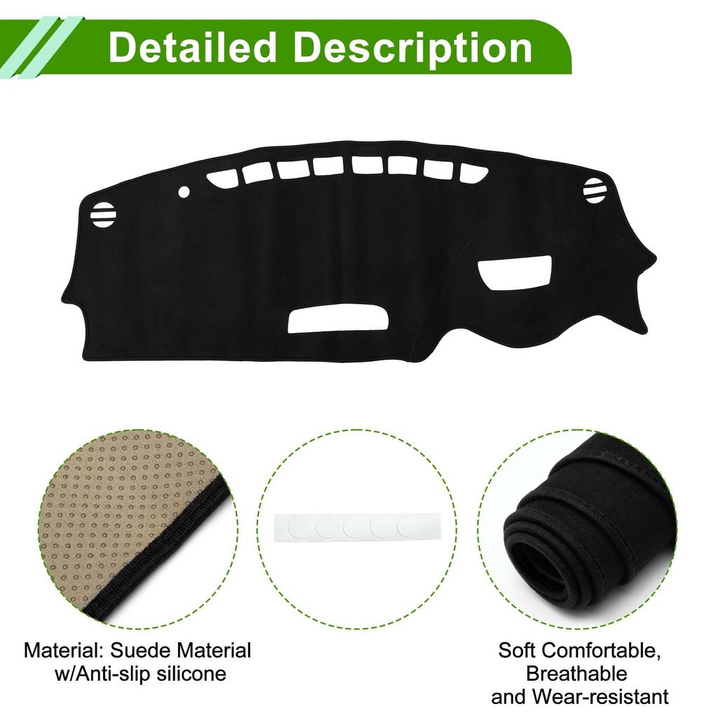 HOPESPANNER Dashboard Cover for Mazda DK5 Series Protective Suede Reduces Interior Set Drive Mat/Dash CX-3 (2016-2022) - Mat, Material,