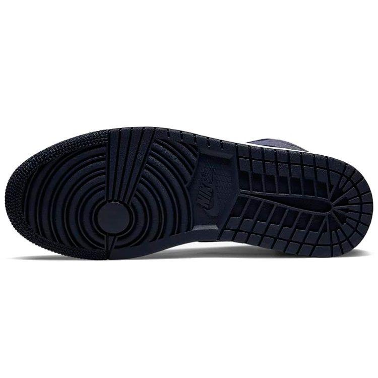 Air Jordan 1 Mid Sanded Purple Unisex Sneakers Obsidian Sanded-Purple-White 554724-445