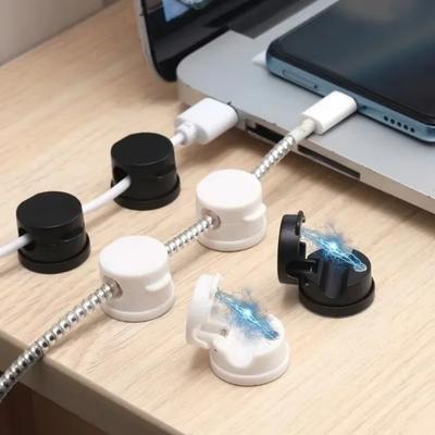 3Pcs Adjustable Cable Organizer Adhesive Cable Management Wire Arrangement Wire Holder  Office Desk