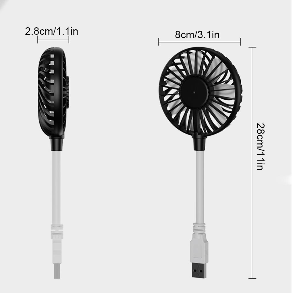 Handheld Fan Usb Rechargeable Silent Cooling Power Bank Mini Plug Pocket Electric Fans Summer Travel Appliances