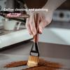 M-Coffee Brush Grinder Cleaning Tool Bar Counter Powder Home Coffee Brush Remove Coffee Residue Wooden Handle Espresso Brush