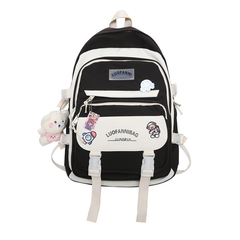 Schoolbag Women's Summer ins Wind Backpack High School Students Junior High School Elementary School Students 3rd to 6th Grades Cute Backpack