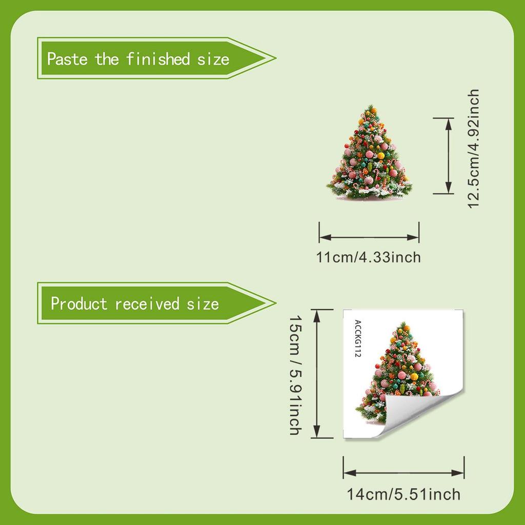 Süßigkeiten Weihnachtsbaum Wandaufkleber, Weihnachtsraum Dekoration Wandaufkleber