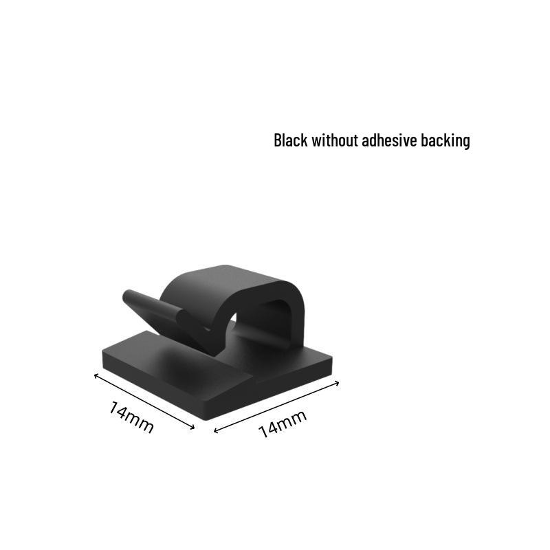 XK001 Self-Adhesive Hole-Free Cable Clip Holder for Car & Network Organization