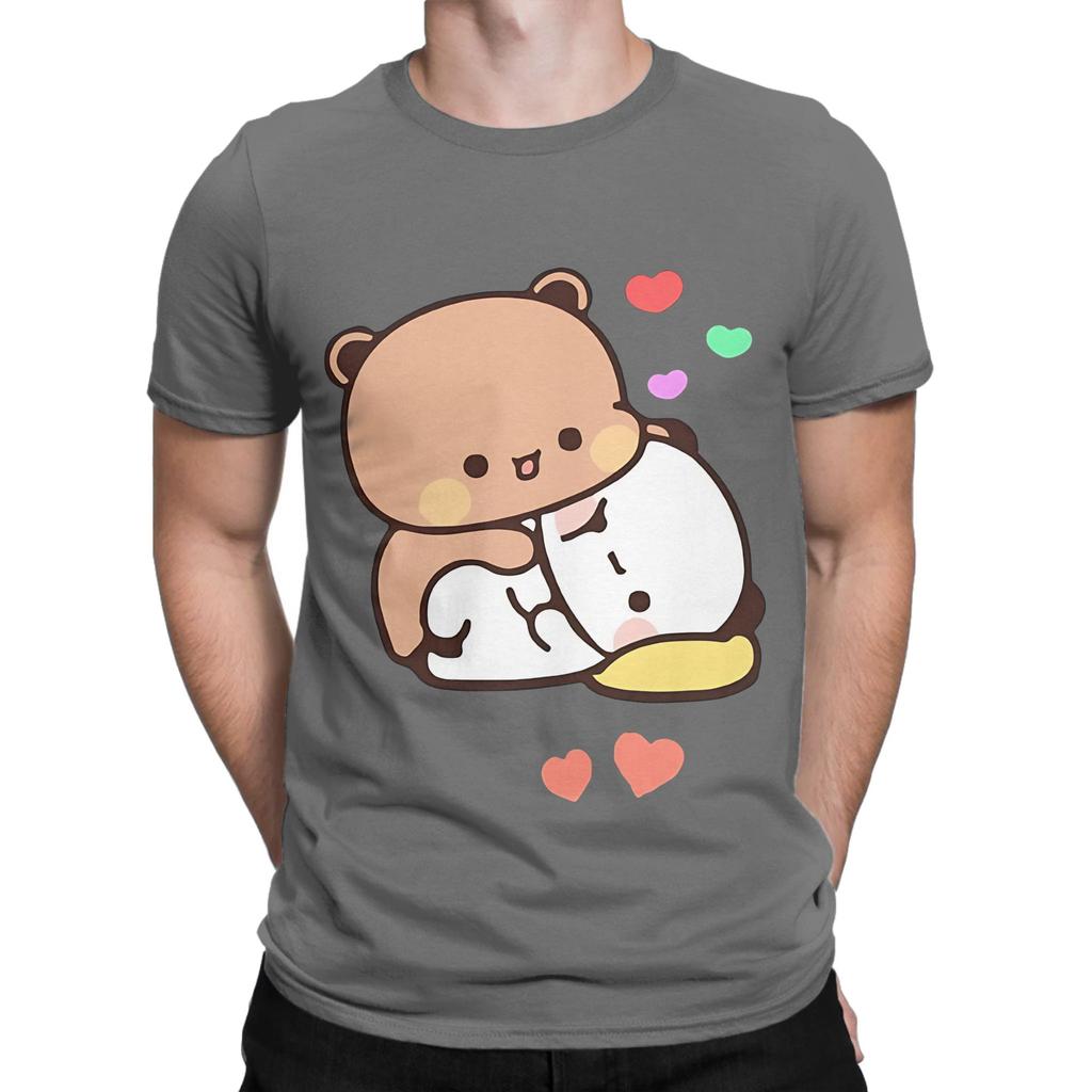 Ik Hou Van Jou Bubu en Dudu Valentijn 27 Dag Nieuwigheid 100% Katoen T-shirt Bubu Dudu T-shirts Tops Voor Unisex