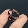Amethyst Handgefertigter Edelsteinring, Kupfer Elektrogeformter Ring Antikschmuck, Verstellbarer Ring Verlobungsgeschenk