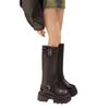 7Cm Thick-soled Long Knight Boots Women's Velvet 2025 Winter New Small Height-increasing Retro But Knee-high Boots
