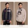 Shanghai Story Men's 100% Wool Plaid Scarf