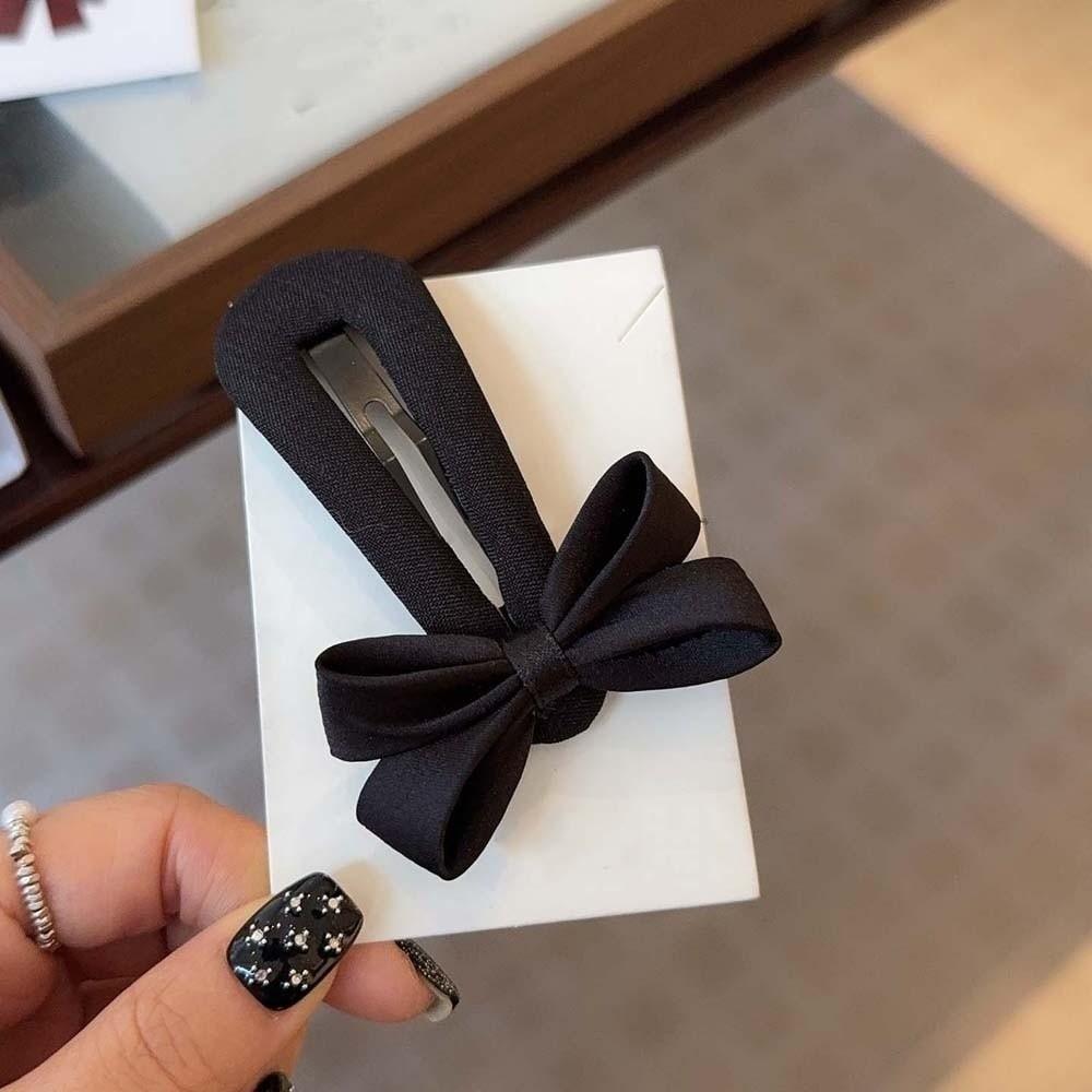 Polyester Karo Schleife Haarspange Hochwertige Koreanische Haarspangen Haarspange für Pony Schleifenkopf Haarspange Party