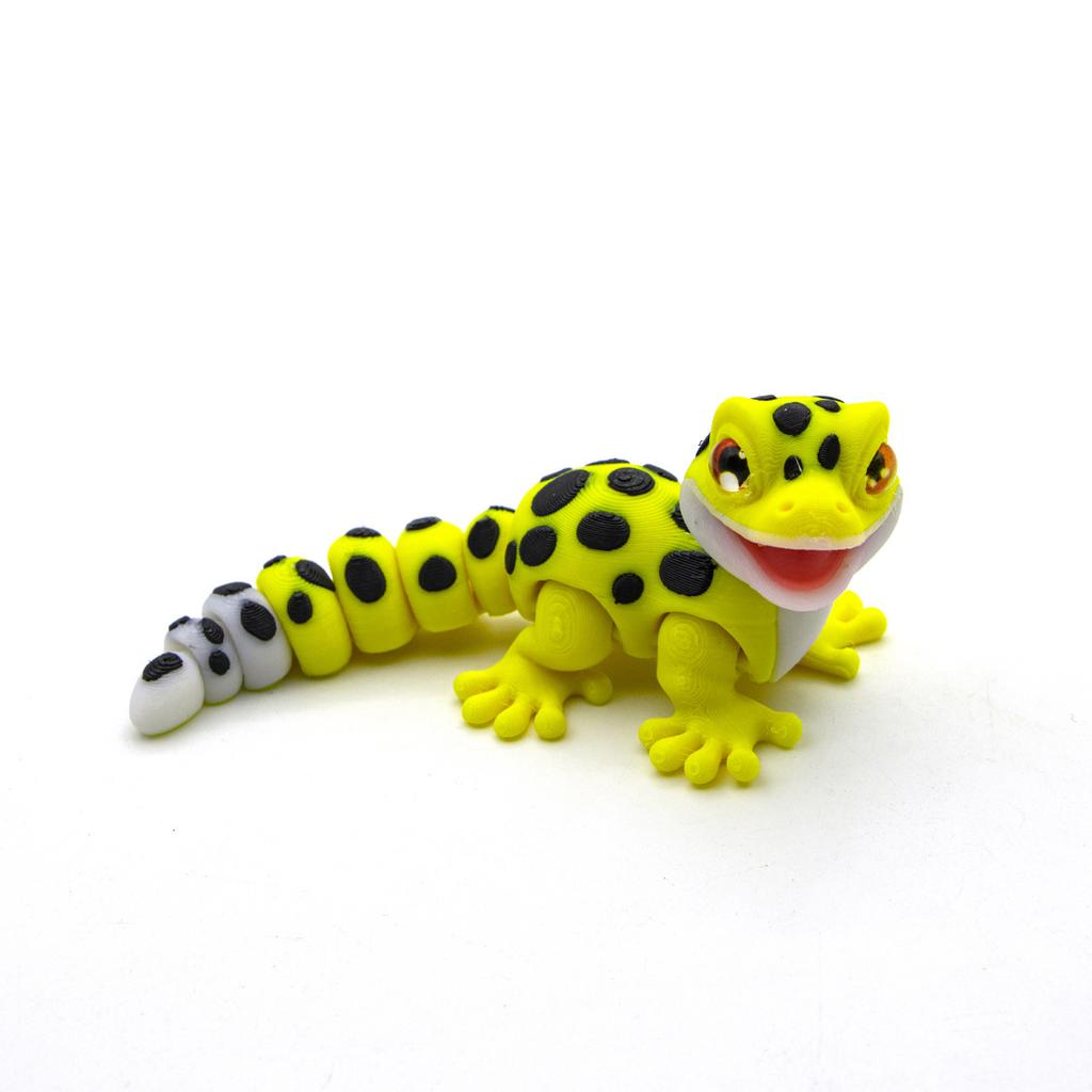 Neues 3D-Druck Multi-Farben Kleiner Gecko Spielzeugmodell Simulation Reptil Niedlicher Gecko Büro Schreibtisch Kleine Ornamente Spielzeug Geschenke