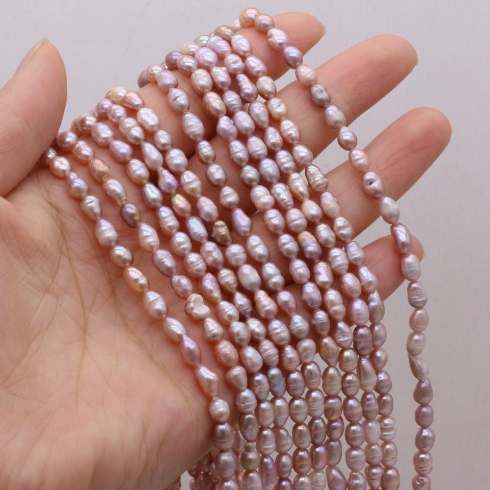 1String, Fashion Women Natural Freshwater Pearl Beads, 4-5mm, for Jewelry Making DIY Crafts, Luxury Bulk Gifts 36cm