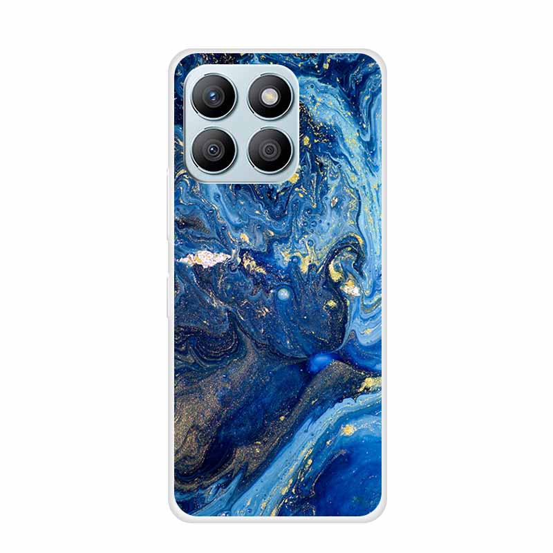 For Honor X8C X8B Phone Case For Huawei Honor X 8 C B X8 8C 8B Soft Silicone TPU Transparent Funda Clear Marble Patterns Cover