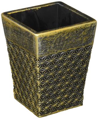 Tokyodo Accorde Square Black 9cm Mouth X 12cm Vase, Height, CX000901-020