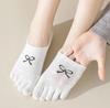 5 Paar Fünf-Zehen-Socken Damen Anti-Rutsch Baumwolle Zehensocken mit separaten Zehen Sport Sommer Dünne Slipper-Socken