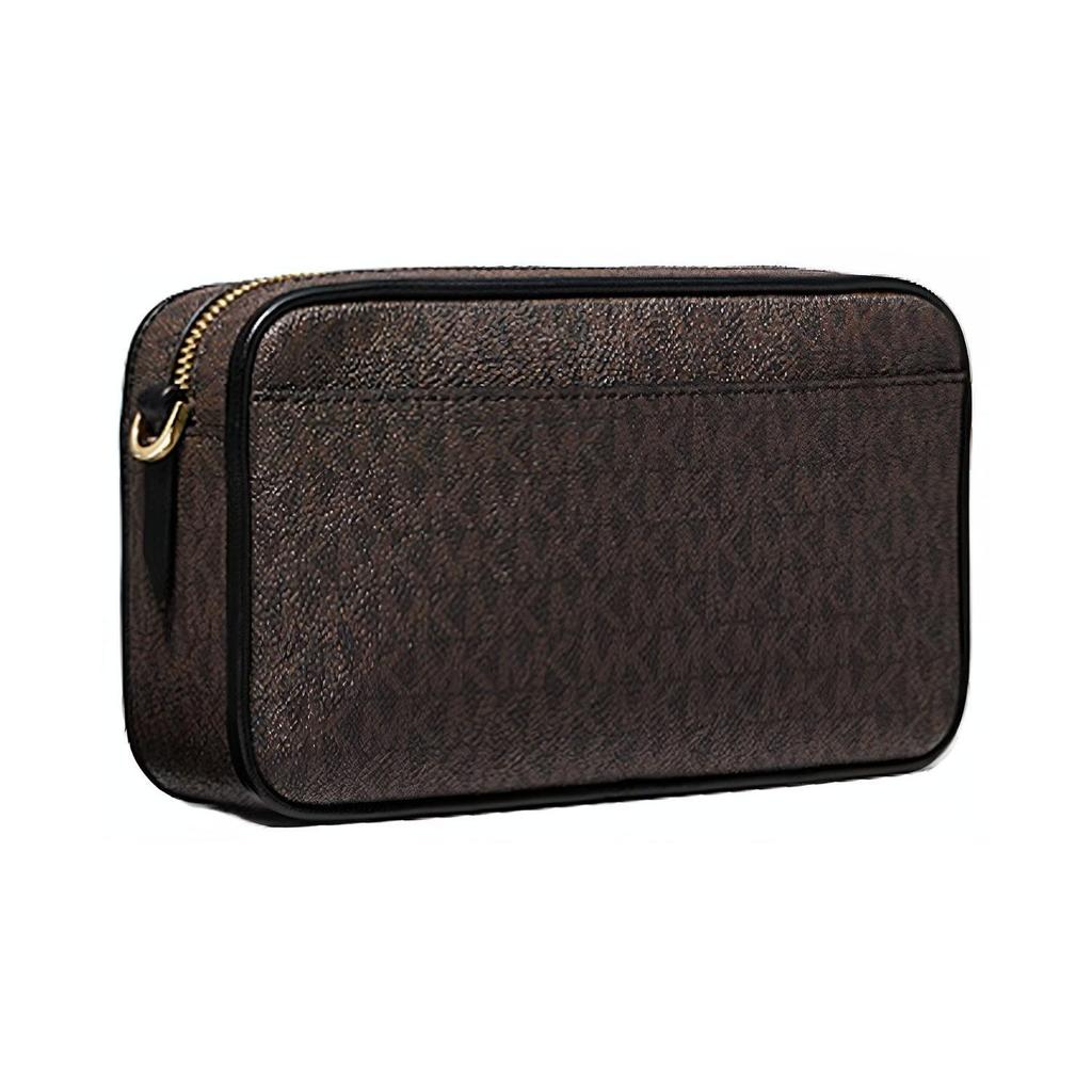 Michael Kors MK Bradshaw Monogram Vintage French Zip Canvas Camera Bag Women Bags Acorn-Brown 32F1G2BC2B-292
