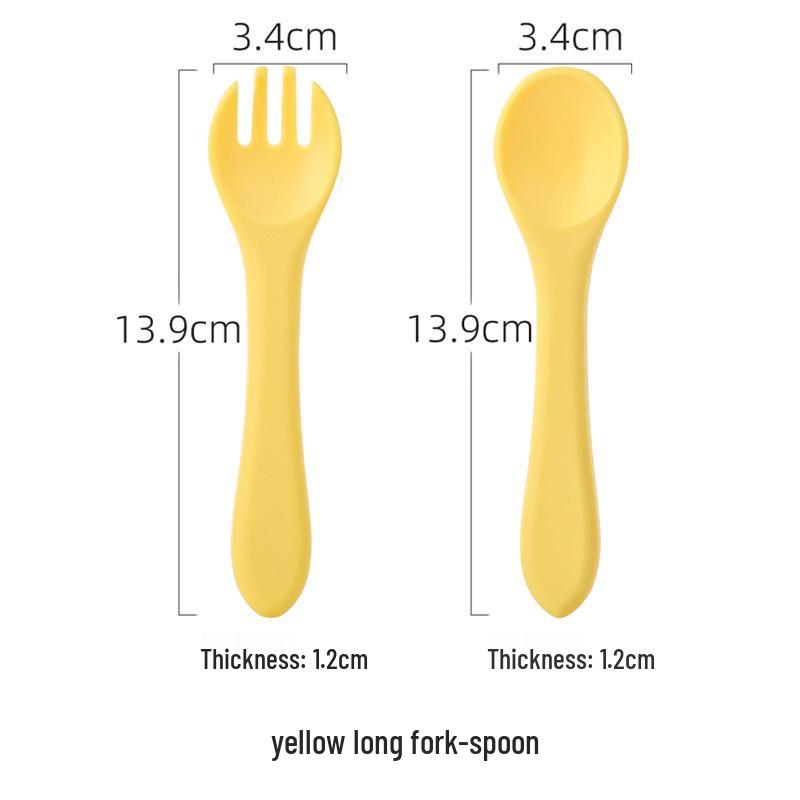 Silicone Suction Cup Placemat & Divided Plate Set for Babies & Toddlers - Includes Fork & Spoon, Food Grade & Heat Resistant.