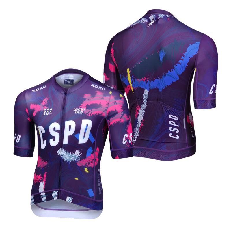 Unisex Cycling Jersey Short Sleeve Quick-Dry Breathable Road Bike Shirt Men Women Sport Wear