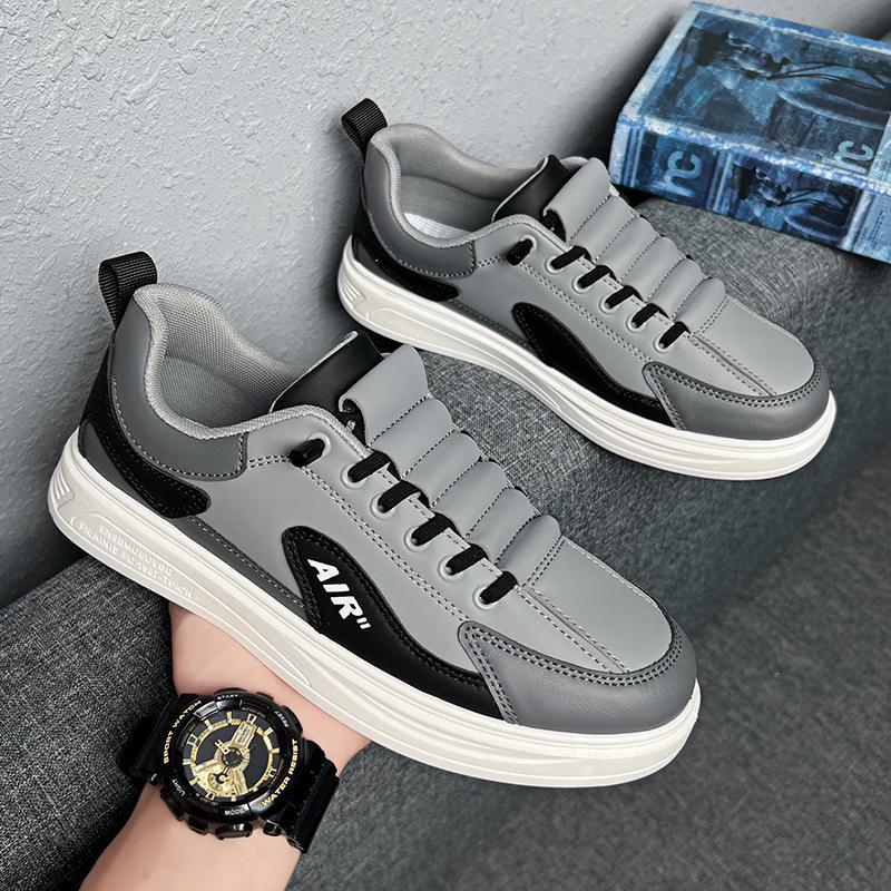 

Little White Shoes Men s 2025 New Autumn and Winter Casual Leather Shoes Men s White Shoes Versatile Soft Sole Sports Work Labor Protection Board Shoe 47