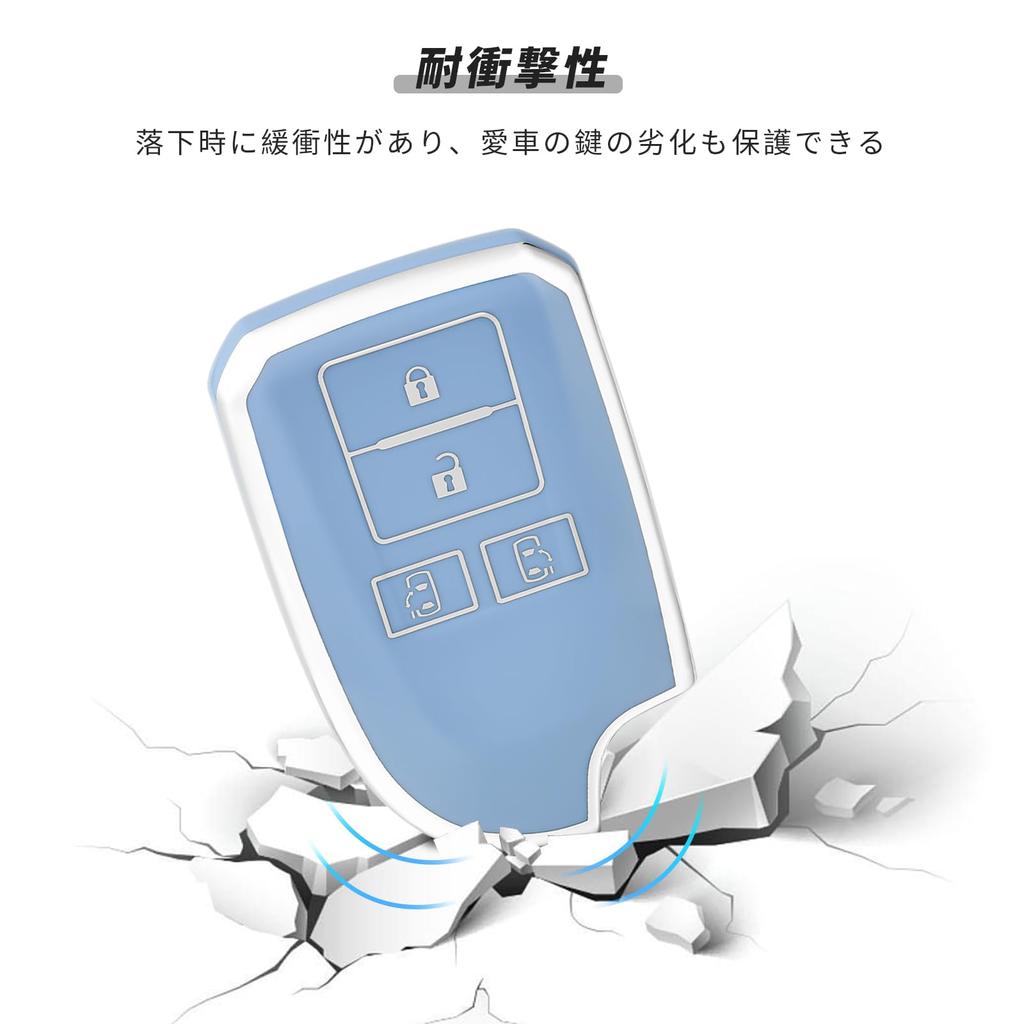 OFFCURVE Hiace Key Case for Toyota Cars, 4 Buttons, Slide Both Sides, For HIACE200