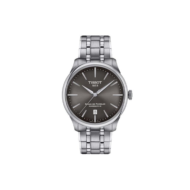 

TISSOT Автоматический Механический Механизм Водонепроницаемость 50 метров Мужские Часы Часы 39мм Серый Циферблат T139.807.11.061.00 Gray