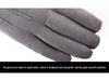 Men's Winter Suede Gloves: Warm, Fleece-Lined, Windproof, Touchscreen-Compatible for Driving & Cycling
