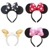 Handmade Cartoon Minnie Mickey Ear Headband Sparkly Animal Rabbit Hairpiece For Adults And Kids
