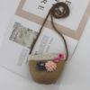 2025 Cute Summer Kids' Mini Woven Wheat Straw Crossbody Beach Bag