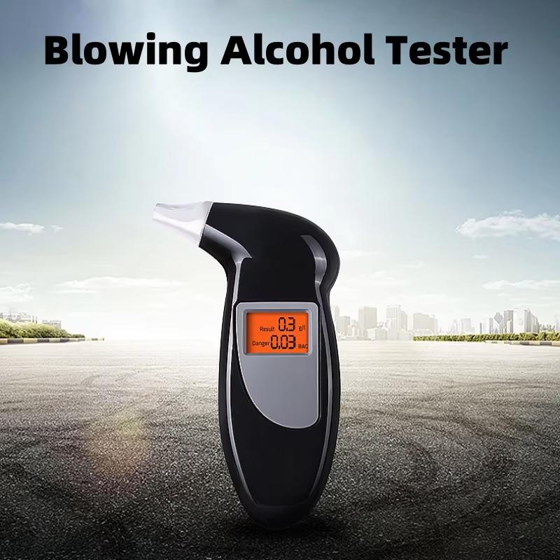 Professional Alcohol Breath Tester Analyzer LCD Screen No Backlight Breathalyser Lie Detector Alcohol Analyzer