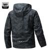 Men's Trendy Camouflage Windbreaker: Spring/Autumn Loose Fit Jacket with Detachable Hood for Casual or Workwear.