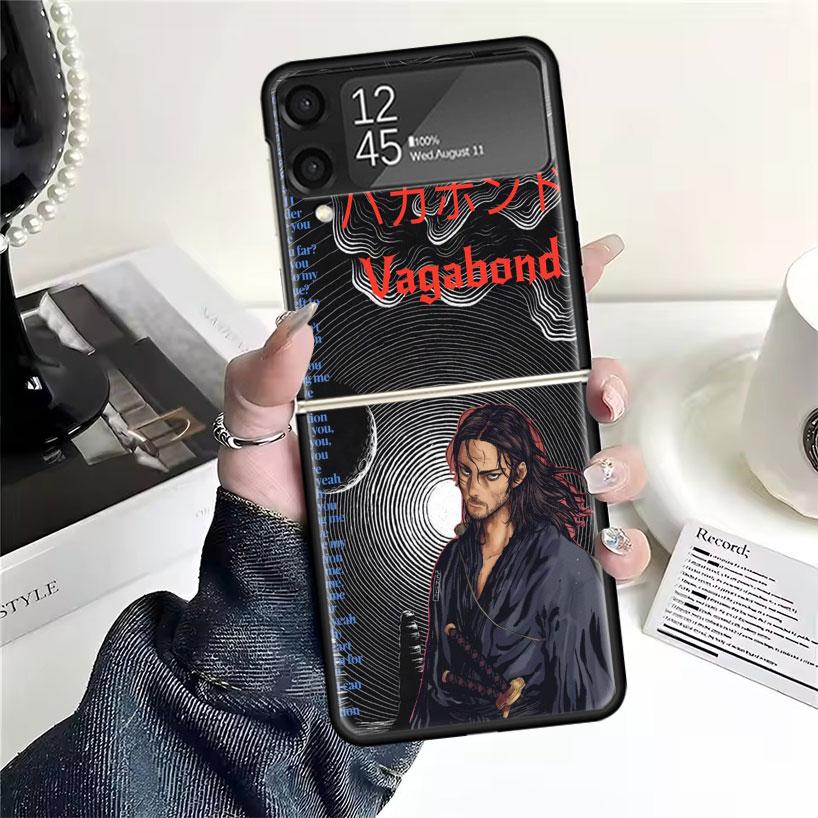 Anime Vagabond Samurai Cases For Samsung Galaxy Z Flip 4 5 6 7 3 Z Flip7 Flip6 Flip4 Flip5 Flip3 5G Hard Shockproof Fundas Cover