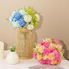 Uflower 33cm Artificial Flowers Silk Hydrangea Bouquet Wedding Holding Flowers Luxury Wedding Home Party Decoration