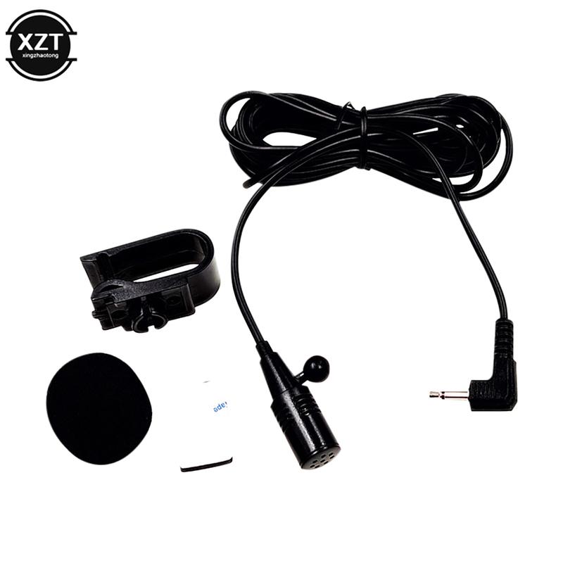 Car Radio Microphone Mic 2.5mm Mono Elbow Jack Car GPS Bluetooth-compatible Navigator Microphone External Amplifier Microphone