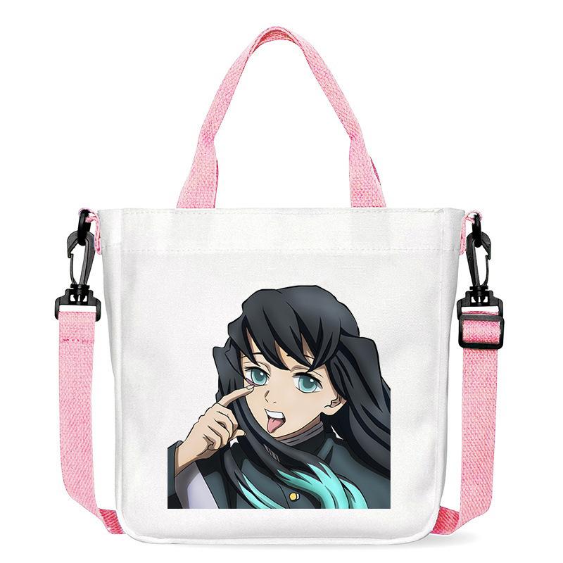 Japanische Cartoon-Comics Demon Slayer: Kimetsu no Yaiba - Muichiro Tokito Bedruckte Canvas-Tasche 7547