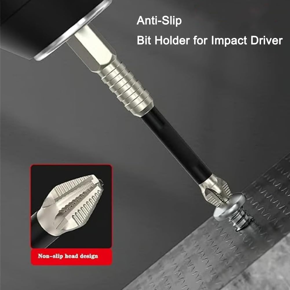 LONGLUAN High Magnetic Screwdriver Drill Bit Set, Never-Drop High-Magnetic Anti-Slip Screwdriver Drill Bit Set, Rust-Resistant Ergonomic Anti Slip