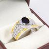 Black Onyx Oval Cut Gemstone With 925 Sterling Silver Ring For Men's #A830 JL375666932264