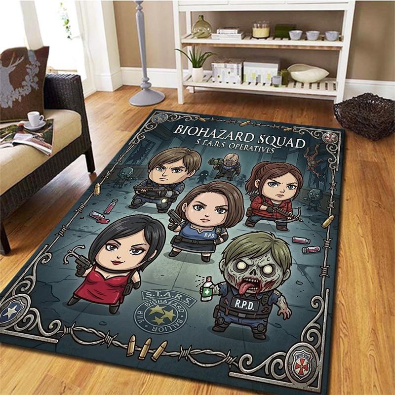 Resident Evil Carpet Rug For Living Room Bedroom Home Sofa Decoration Kids Play Nonslip Floor Mat